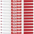 Expo Dry-erase Markers, Fine Point, Nontoxic, 12/DZ, Red SAN86002